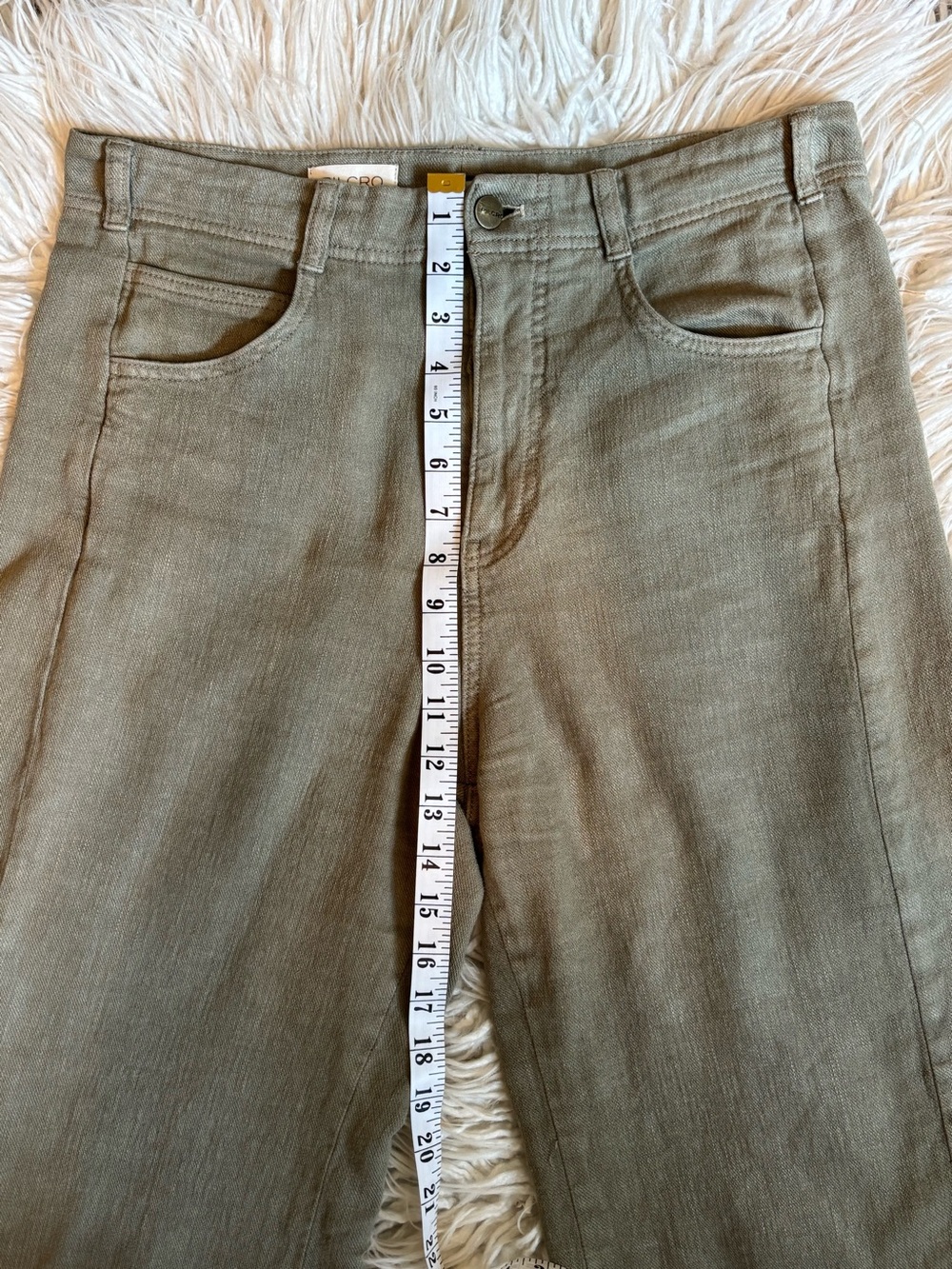 Anthropologie Pilcro The Adi Linen Blend Frayed Hem Pants Size 29 EUC - Picture 8 of 9